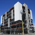 One of the first multi-storey car park buildings to be built in post-earthquake Christchurch, parking for 349 cars is provided over 14 split-levels.